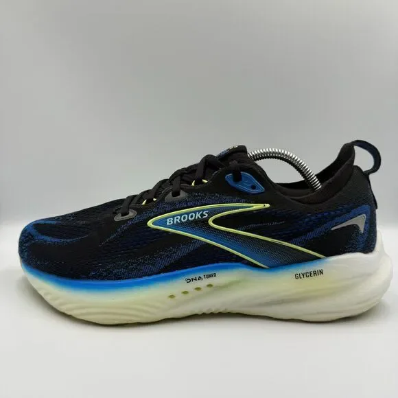 Brooks Glycerin GTS 22 Men's 10 2E Black Blue Running Shoes Sneakers 1104452E002 - Picture 3 of 11